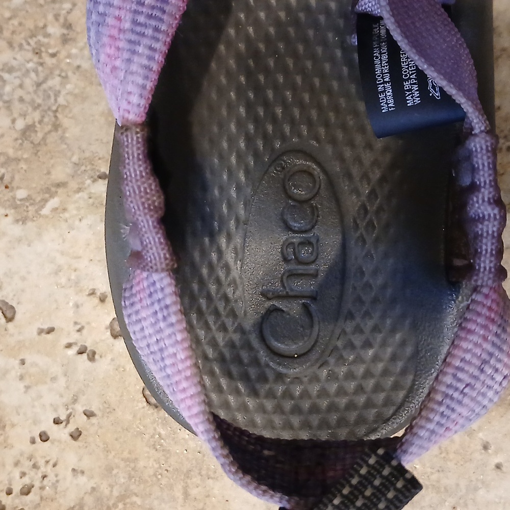 Chaco Z Cloud Adjustable Strap Sandals Purple And Pink Print Kids Size 4 - Picture 5 of 6